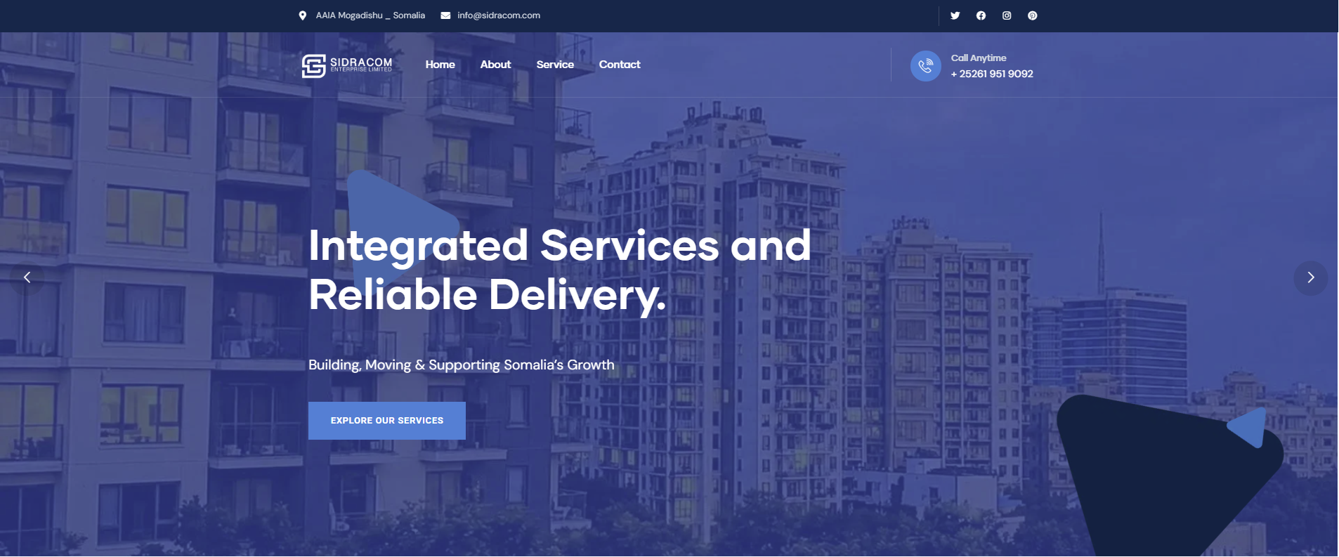 SIDRACOM — Website Development screenshot